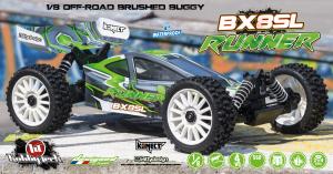 Buggy BX8 Runner Vert type SL charbon RTR 1/8 + accus Lipo + chargeur