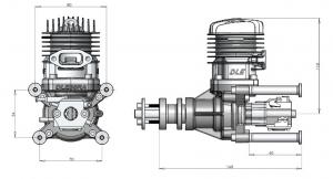 Moteur essence 2 temps DLE-35 RA - DLE Engines