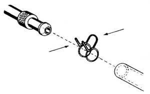 Clips de serrage pour durit ø 5 et 7 mm. 4 pièces.