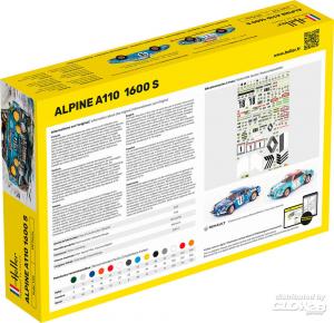 Alpine A110 + peintures + colle + pinceau 1/24