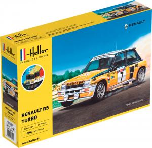 Renault R5 Turbo 1/24 + peintures + colle + pinceau