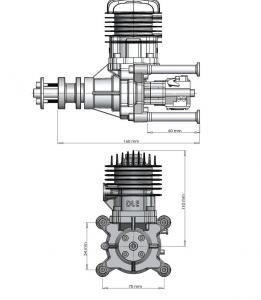 Moteur essence 2 temps DLE-30 V2 - DLE Engines
