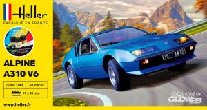 Alpine A310 V6 1/43 + peinture + colle + pinceau