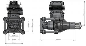 Moteur essence 2 temps DLE-85 - DLE Engines 		