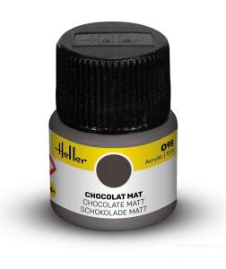 Peinture Heller acrylique 12ml. Chocolat mat 098