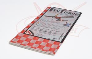 Papier EZE Tissue, carreau rouge. 750 x 500 mm. 13,5g/m2. 3 feuilles