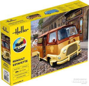 Renault Estafette New Mould 1/24 + peintures + colle + pinceau