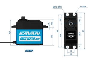 Servo Kavan GO-1070MG Digital 69g