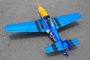 P-51D ''Obsession'' 35cc ARF avec train rentrant électrique 1,80m