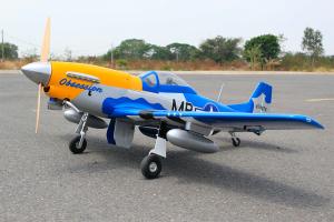 P-51D ''Obsession'' 35cc ARF avec train rentrant électrique 1,80m