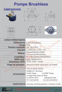 Pompe à fumigène avec moteur Brushless