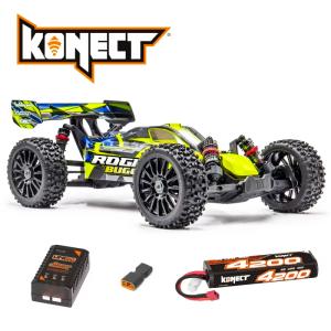 ROGUE Buggy 1/8 Brushless Jaune - PACK accus et chargeur