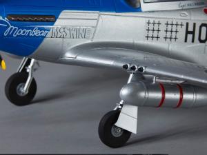 P-51D Mustang PNP 0,75m - bleu