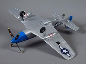 P-51D Mustang PNP 0,75m - bleu